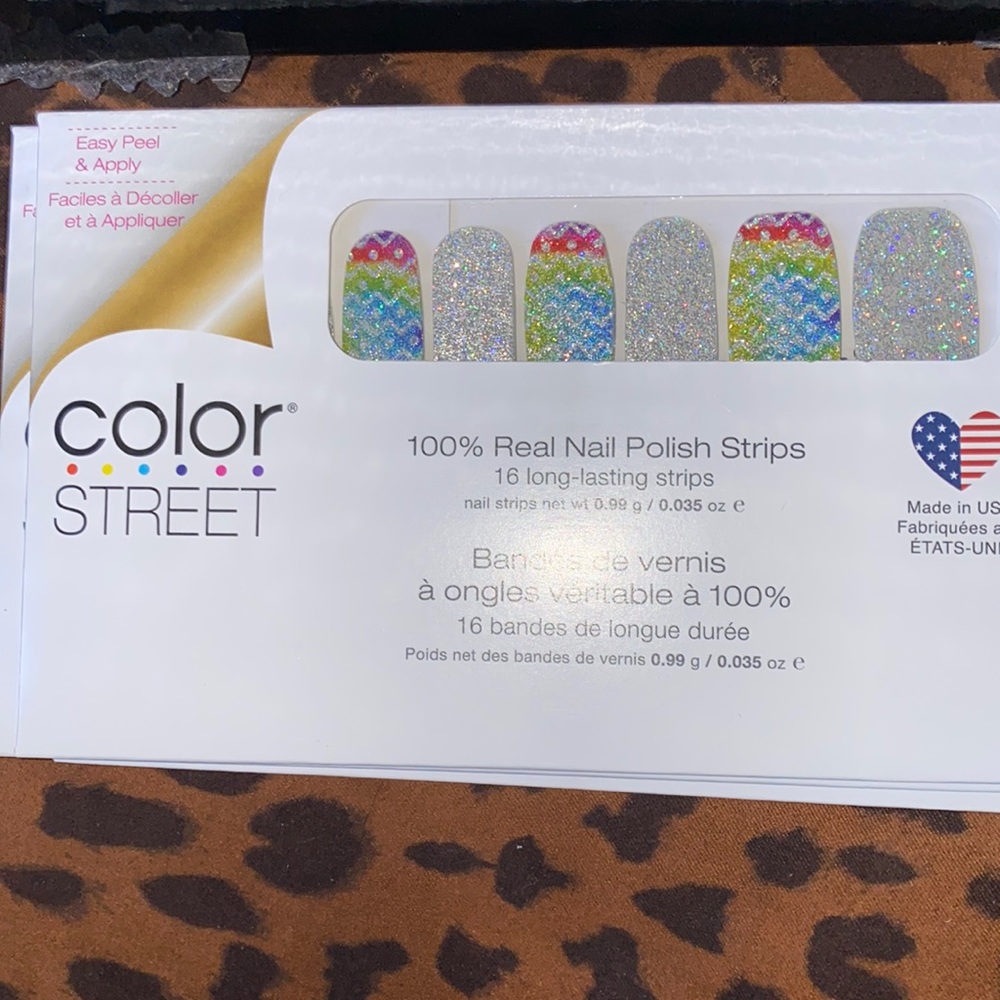 Colorstreet glitter designs 100% real nail  strips